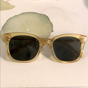 Madewell sunglasses in yellow acrylic
